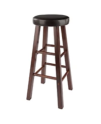 Winsome Maria 2-Piece Wood Cushion Seat Bar Stool Set