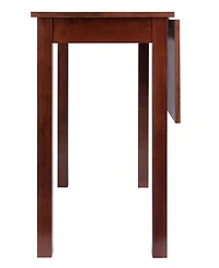 Winsome Perrone 34.06" Wood High Table with Drop Leaf