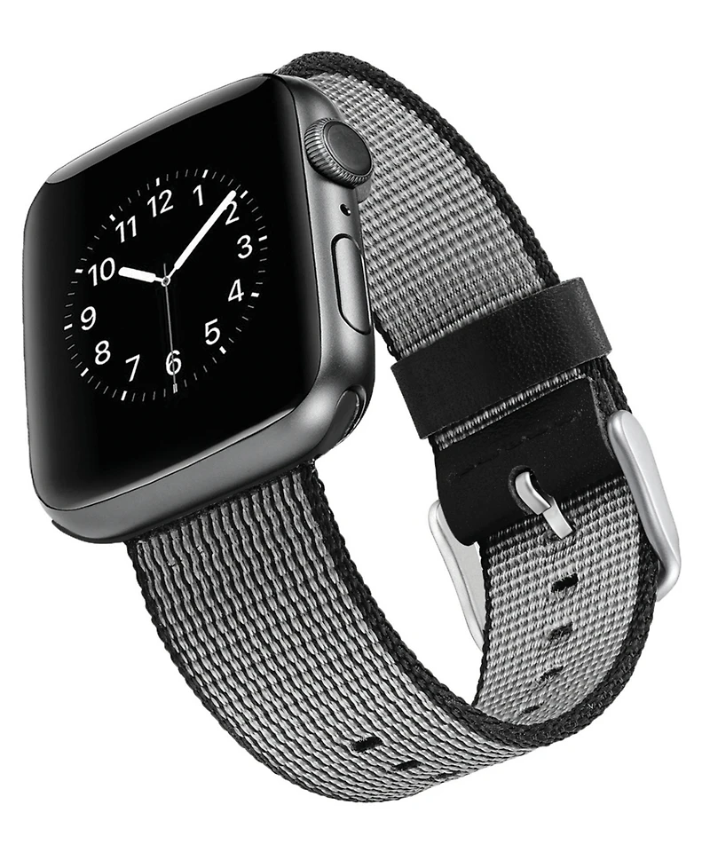WITHit Black Nylon Band designed for Apple Watch 42mm (Series 10) & 38/40/41mm