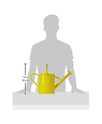 Gardener Select Metal Watering Can, Yellow, 1.85 Gallons 7L