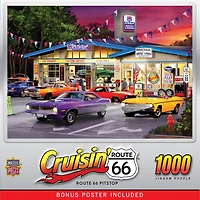 Masterpieces Cruisin' Route 66 - Pitstop 1000 Piece Jigsaw Puzzle