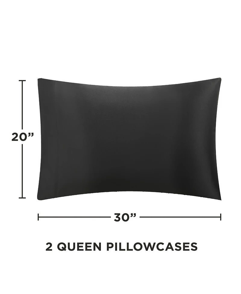 Juicy Couture Satin 2 Piece Pillow Case Set