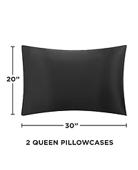 Juicy Couture Satin 2 Piece Pillow Case Set