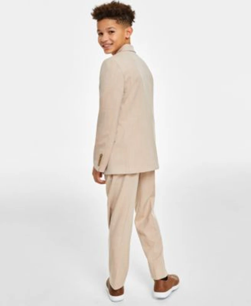 Nautica Toddler Little Boys Linen Look Vest Calvin Klein Big Boys Sharkskin Suit T Shirt Separates