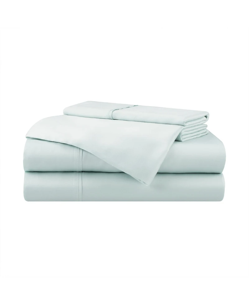Aston and Arden Eucalyptus Tencel California King Sheet Set, 1 Flat Sheet, Fitted 2 Pillowcases, Ultra Soft Fabric, Breathable Cooling, E