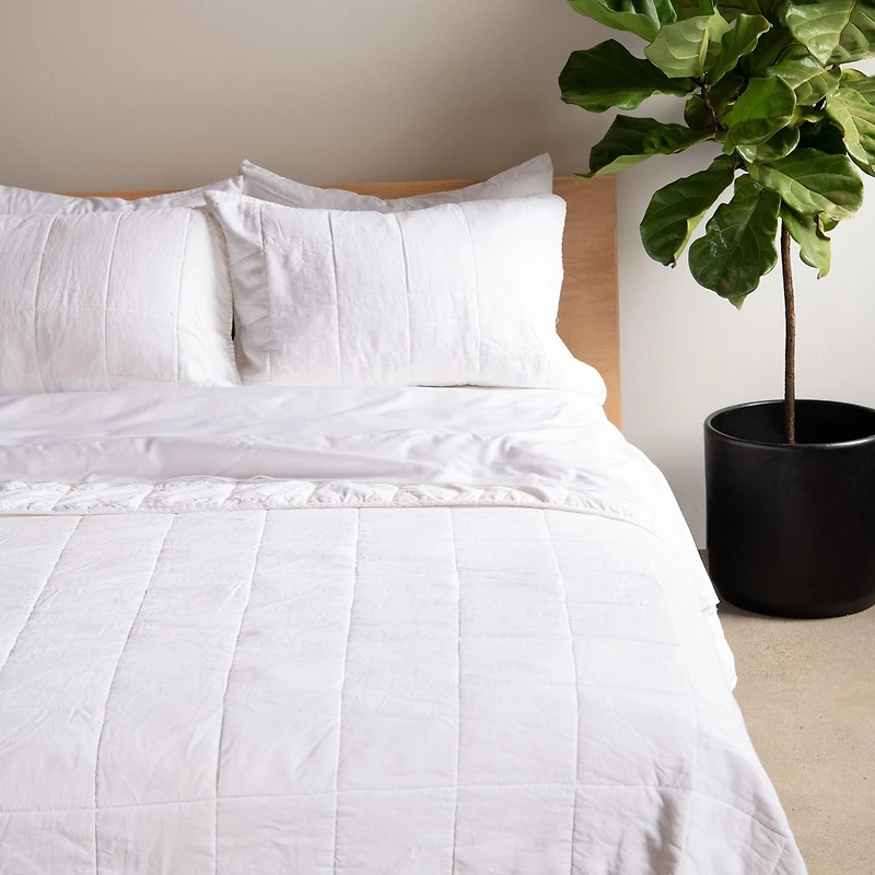 French Linen 3pc Quilt & Sham Set - King/Cal King