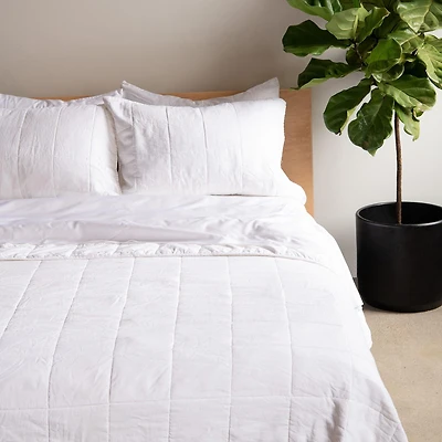 French Linen 3pc Quilt & Sham Set - King/Cal King