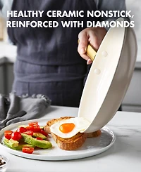 GreenPan Reserve Padova Ceramic 10" & 12" Nonstick Frypans, Set of 2