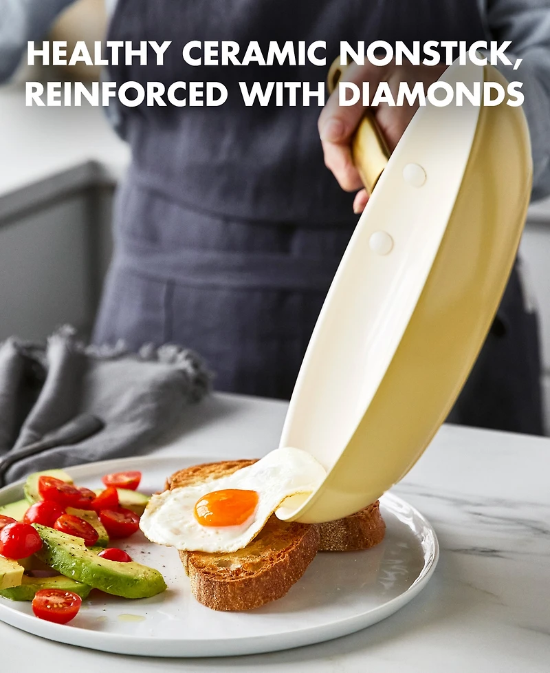 GreenPan Reserve Padova Ceramic 10" & 12" Nonstick Frypans, Set of 2