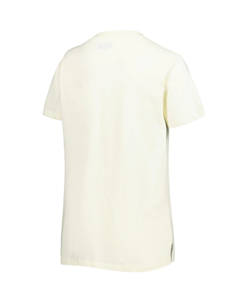 Women's New Era Cream Seattle Seahawks Chrome Sideline T-shirt