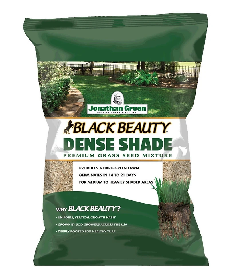 Jonathan Green Black Beauty Dense Shade Grass Seed Mix, 7lb bag