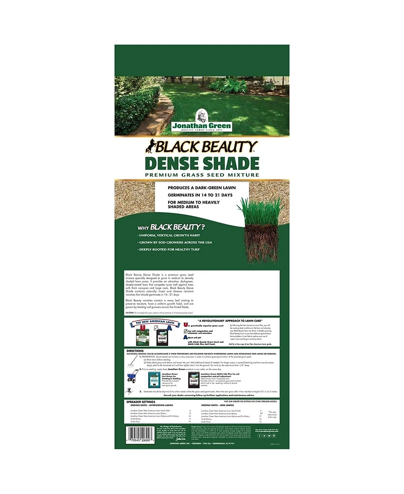 Jonathan Green Black Beauty Dense Shade Grass Seed Mix