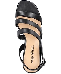 Easy Street Women's Como Heeled Sandals