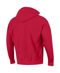 Men's Champion Scarlet Ohio State Buckeyes Big and Tall Reverse Weave Fleece Pullover Hoodie Sweatshirt