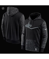 Men's Nike Black New Orleans Saints Rflctv Chevron Pullover Hoodie