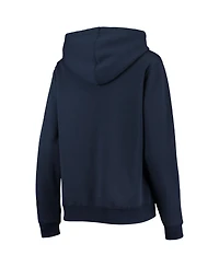 Women's Colosseum Navy Michigan Wolverines Big Logo Team Pullover Hoodie
