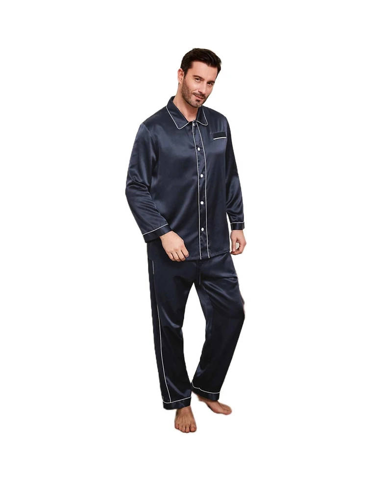 Lilysilk Men's Unique Silk Pajamas Set For Men