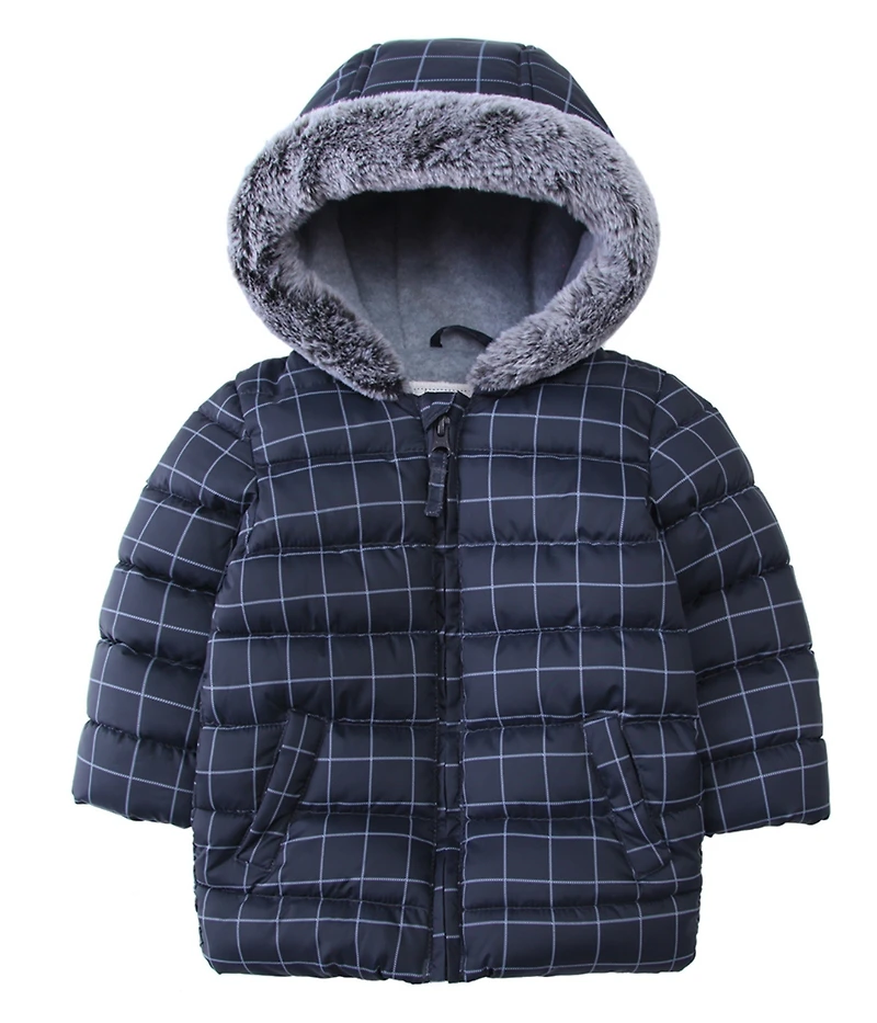 Rokka&Rolla Baby Boys Fleece Hooded Puffer Coat