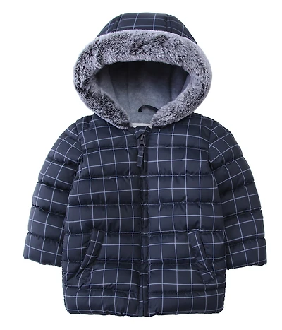 Rokka&Rolla Baby Boys Fleece Hooded Puffer Coat