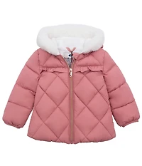 Rokka&Rolla Baby Girls Soft Lining Hooded Puffer Jacket