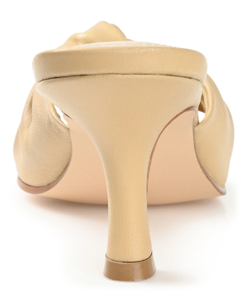 Journee Signature Women's Finlee Knotted Slip On Sandals