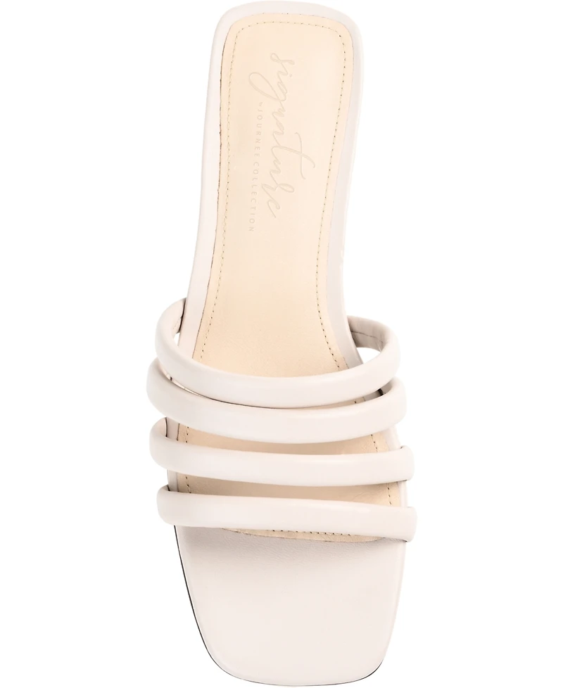 Journee Signature Women's Cendi Strappy Band Flat Sandals