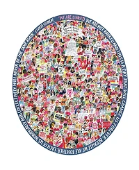 Eeboo Piece and Love Women March 500 Piece Round Circle Jigsaw Puzzle Set