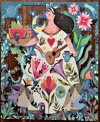 Eeboo Piece and Love Mother Earth 1000 Piece Square Adult Jigsaw Puzzle Set