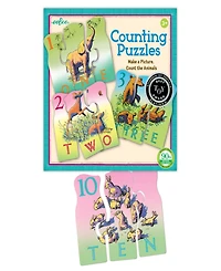Eeboo Animal Counting 30 Piece Puzzle Set