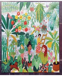 Eeboo Piece and Love Plant Ladies 1000 Piece Square Adult Jigsaw Puzzle Set
