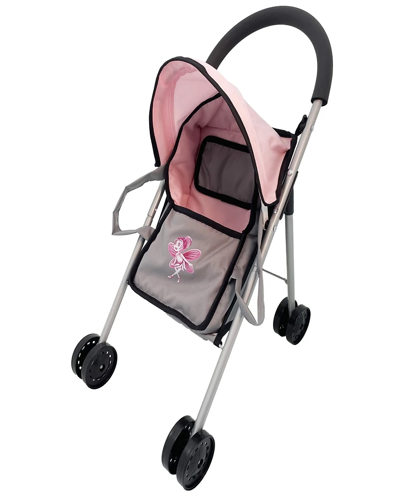 Dimian Bambolina Buggy Soft Doll Carrier Cot Kids Pretend Play 2 Piece Set