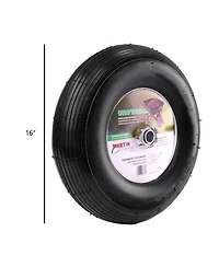 Martin Wheel 480/400-8 16" Pneumatic Wheelbarrow Wheel 6 x 5/8" Hub