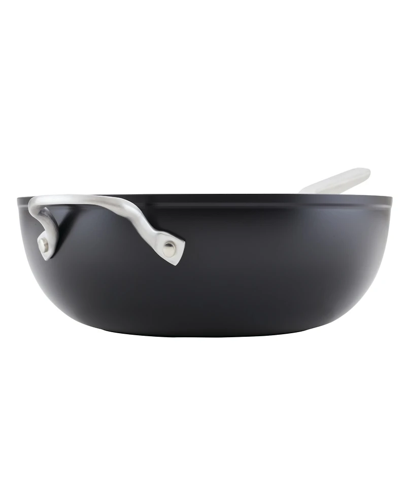KitchenAid Hard-Anodized Aluminium 12.25" Induction Non-stick Wok with Helper Handle