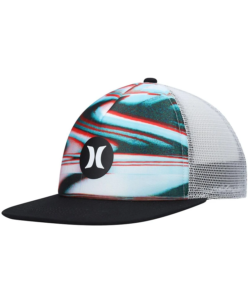 Men's Hurley Black Balboa Trucker Snapback Hat