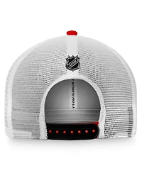 Men's Fanatics Red Calgary Flames Authentic Pro Rink Trucker Snapback Hat