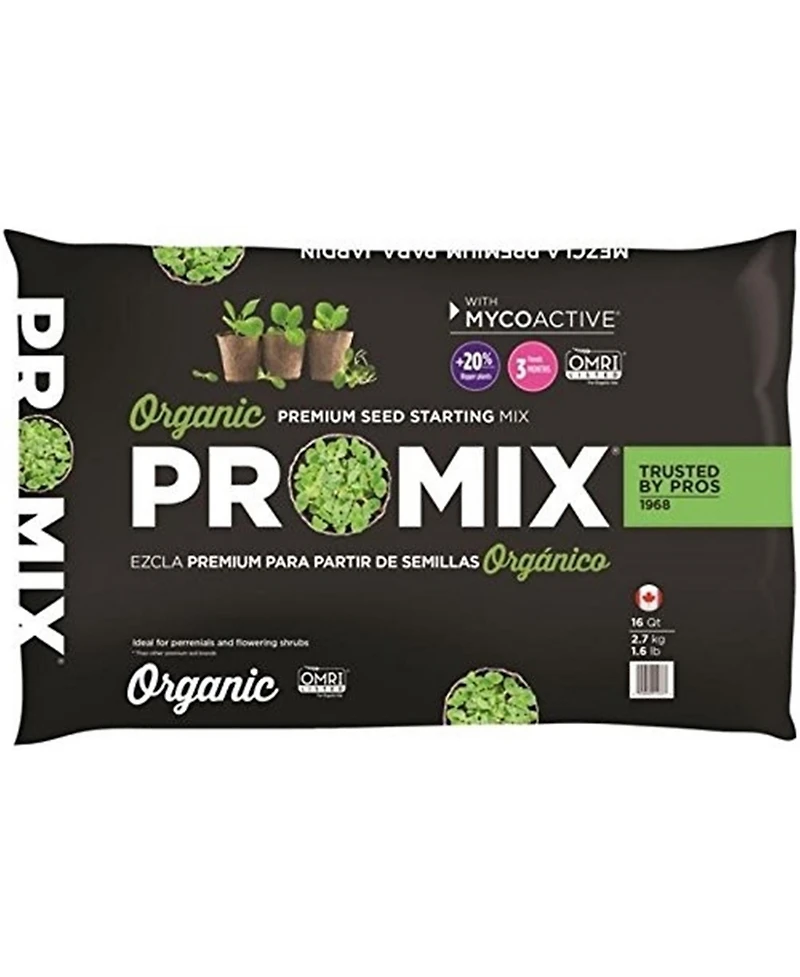 Premier Horticulture Inc Pro-mix Organic Seed Starting Mix, 16 Quart