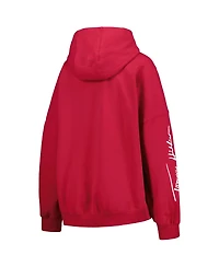 Women's Tommy Hilfiger Cardinal Arizona Cardinals Becca Drop Shoulder Pullover Hoodie