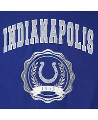 Women's Tommy Hilfiger Royal Indianapolis Colts Becca Drop Shoulder Pullover Hoodie