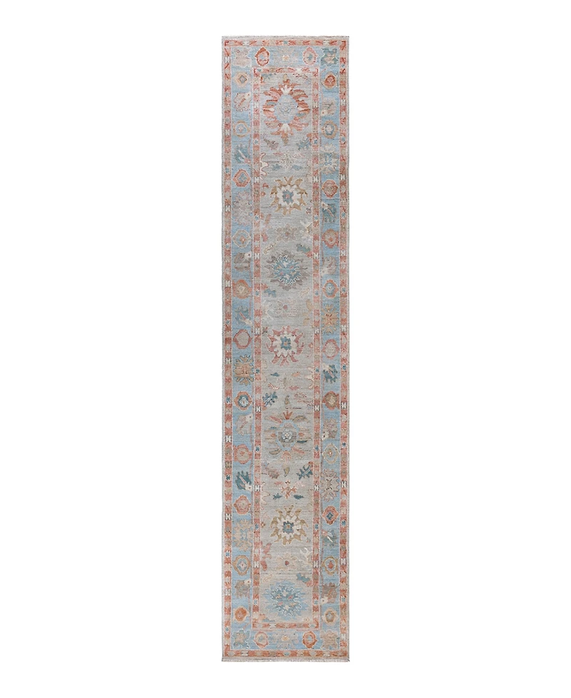 Adorn Hand Woven Rugs Oushak M1973 2'9"x13'8" Runner Area Rug