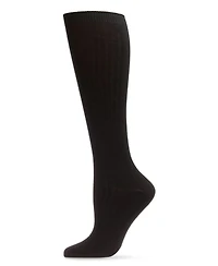 MeMoi Girls Ribbed Cotton Blend Knee High Socks