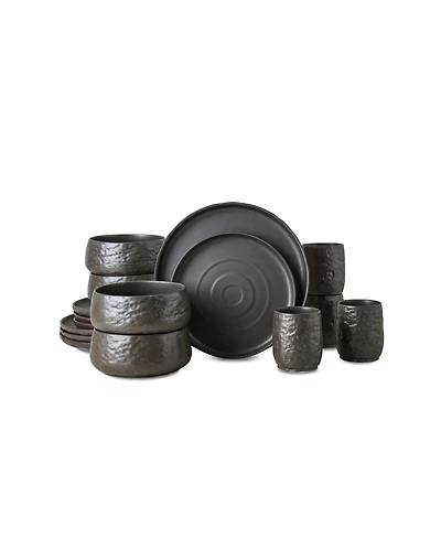 Stone by Mercer Project Shosai 16 Pc. Dinnerware Set, Service for 4