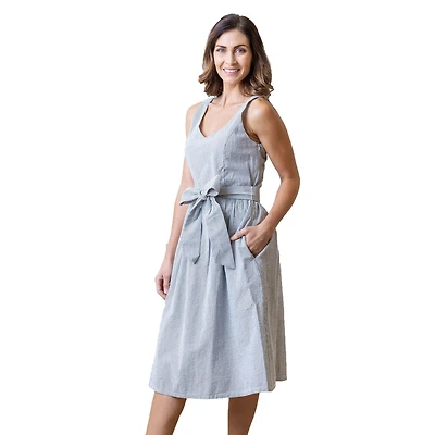 Hope & Henry Women's A-Line Dress with Sash