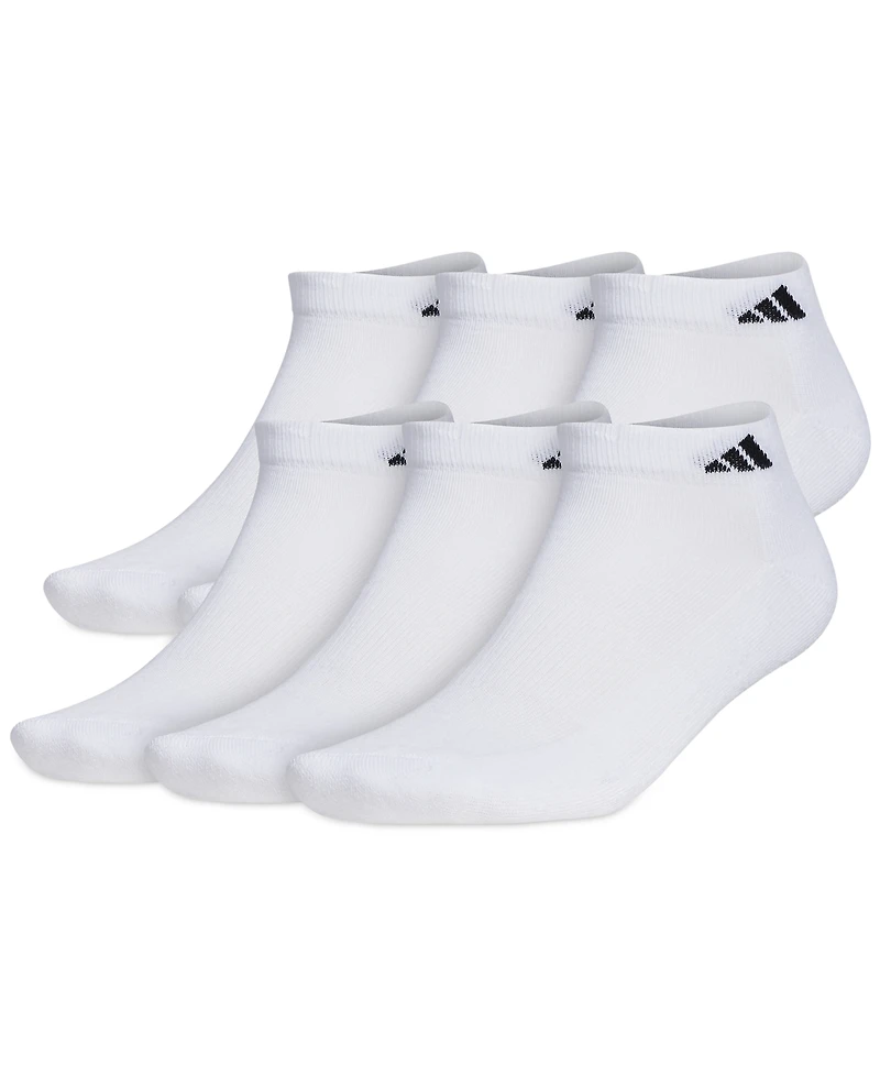 adidas Men's Cushioned Athletic 6-Pack Low Cut Socks