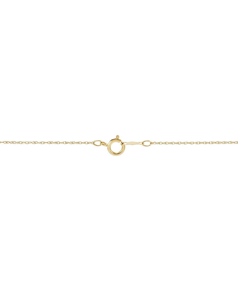 Garnet (2-1/4 ct. t.w.) & Diamond (1/10 ct. t.w.) Halo 18" Pendant Necklace in 14k Gold