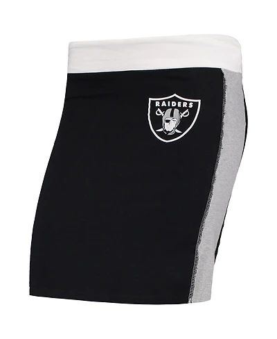 Women's Refried Apparel Black Las Vegas Raiders Short Skirt