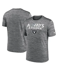 Men's Nike Anthracite Las Vegas Raiders Local Velocity T-shirt