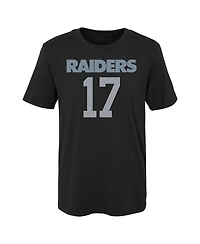Little Boys and Girls Davante Adams Black Las Vegas Raiders Mainliner Player Name Number T-shirt