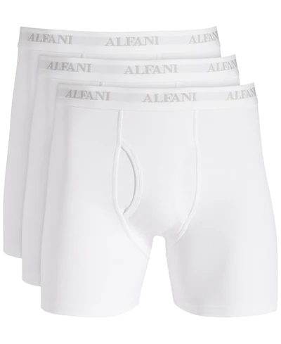 Alfani Men's Regular-Fit Solid Boxer Briefs, Pack of 4, Created for Macy's