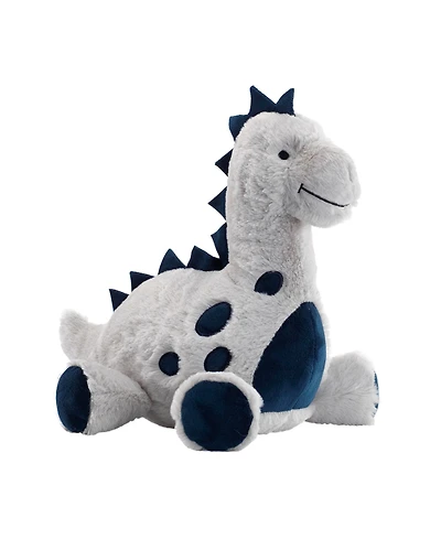 Lambs & Ivy Baby Dino Blue/Gray Plush Dinosaur Stuffed Animal Toy Plushie- Spike