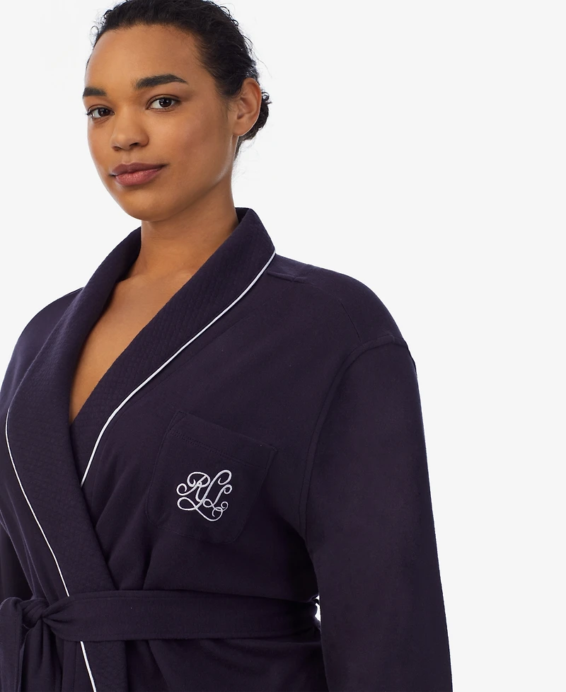 Lauren Ralph Lauren Women's Plus Size Shawl-Collar Robe